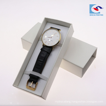 sencai customized printing wrist watch strap paper box black EVA insert